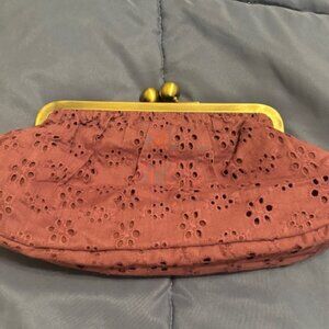 Tara Jarmon for Target Plum Eyelet Clutch
